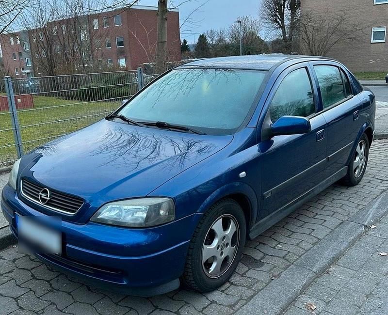 Gebraucht Opel Astra 105 PS (77 kW) 2003 Blau Kleinwagen
