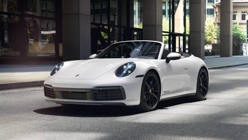 Carraraweißmetallic Gebraucht 2022 Porsche 911 Carrera Cabrio | 129.750 € (Teuer) - Bild 1/4