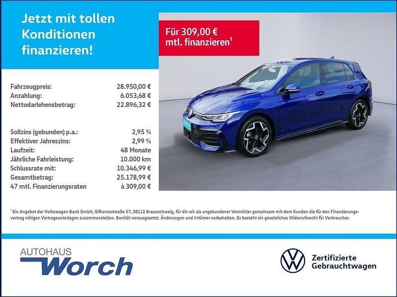 Gebraucht VW Golf VIII R-line 150 PS (110 kW) 2025 Lapiz blue metallic Limousine