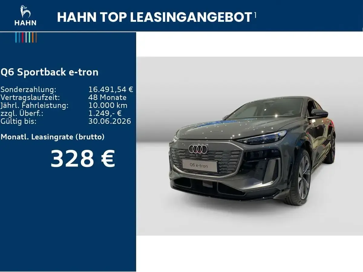 Neu Audi Q6 e-tron Performance 225 kW (306 PS) 2026 Magnetgrau SUV