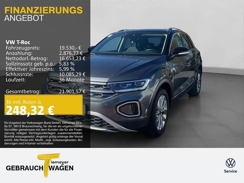 Second-hand VW T-Roc Style 110 CP (80 kW) 2023 Gri SUV