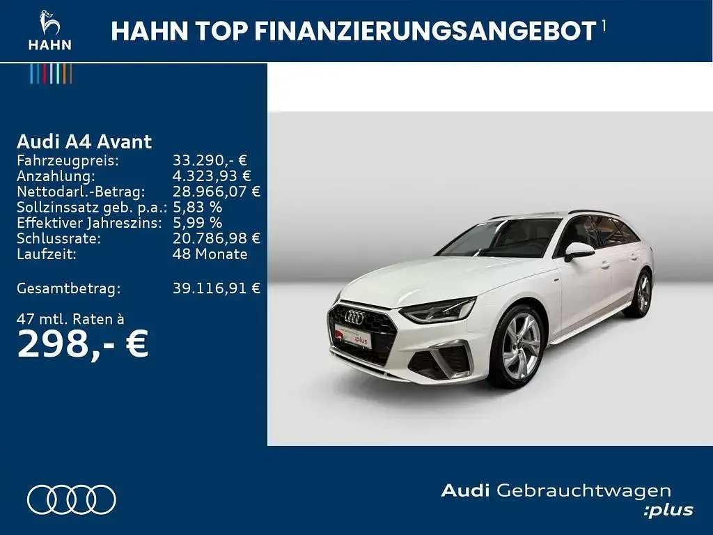 Gebraucht Audi A4 S-Line 265 PS (194 kW) 2024 Arkonaweiß Kombi