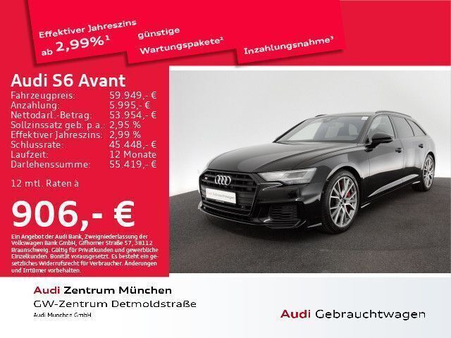 Mythosschwarz metallic Gebraucht 2022 Audi S6 Ambiente Kombi | 59.949 € (Fairer Preis) - Bild 1/2