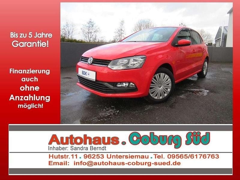 Rot Gebraucht 2016 VW Polo Trendline Kleinwagen | 7.980 € (Guter Preis) - Bild 1/4