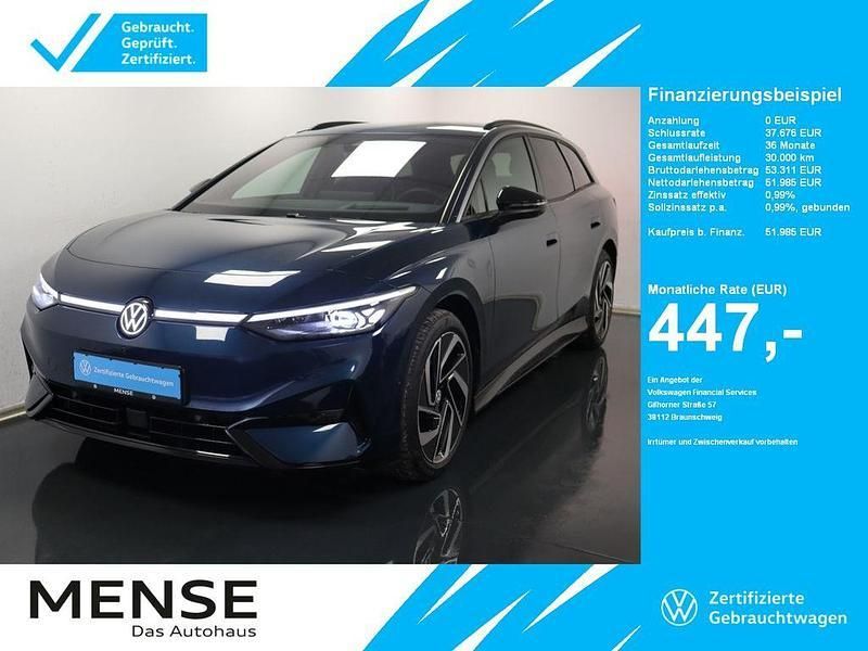 Aquamarinblau metallic Gebraucht 2024 VW ID.7 Pro Limousine | 51.985 € (Etwas zu teuer) - Bild 1/2