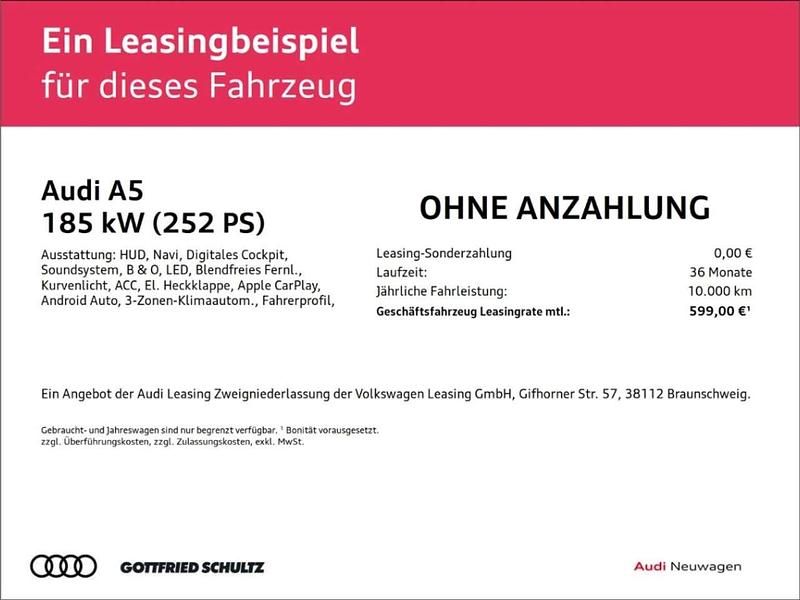 Neu Audi A5 S-Line 252 PS (185 kW) 2026 Grau Kombi