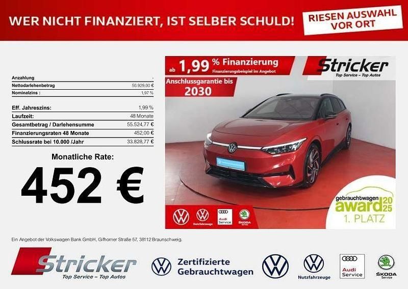 Kings red metallic Gebraucht 2025 VW ID.7 Pro Kombi | 49.949 € (Teuer) - Bild 1/4