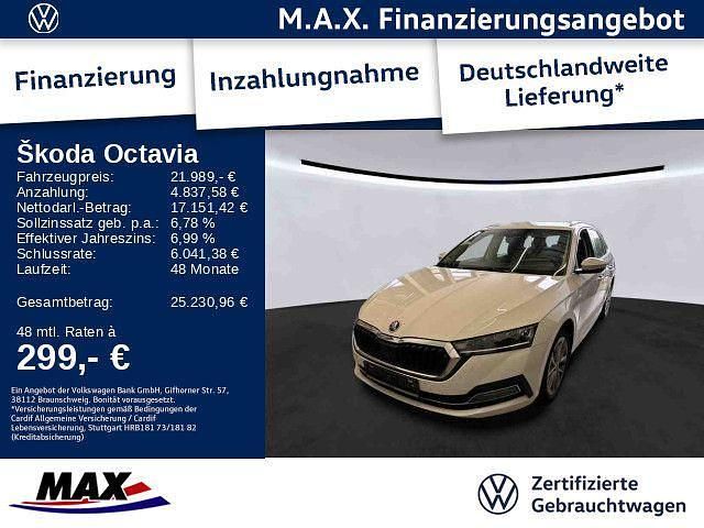 Weiß Gebraucht 2021 Skoda Octavia Style Kombi | 21.989 € (Fairer Preis) - Bild 1/3