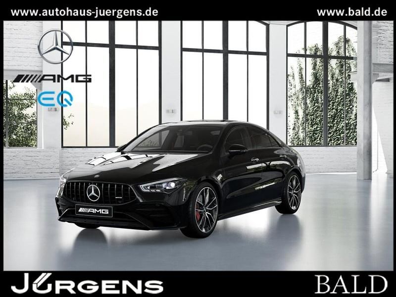 Schwarz kosmosschwarz metallic Gebraucht 2024 Mercedes CLA35 AMG AMG Coupé | 50.840 € (Fairer Preis) - Bild 1/4