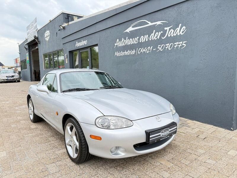 Silber Gebraucht 2002 Mazda MX5 Sportive Cabrio | 12.999 € - Bild 1/4
