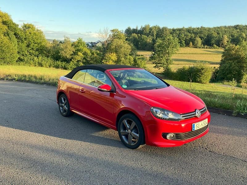 Rot Gebraucht 2016 VW Golf Cabriolet Cabrio | 13.500 € (Fairer Preis) - Bild 1/4