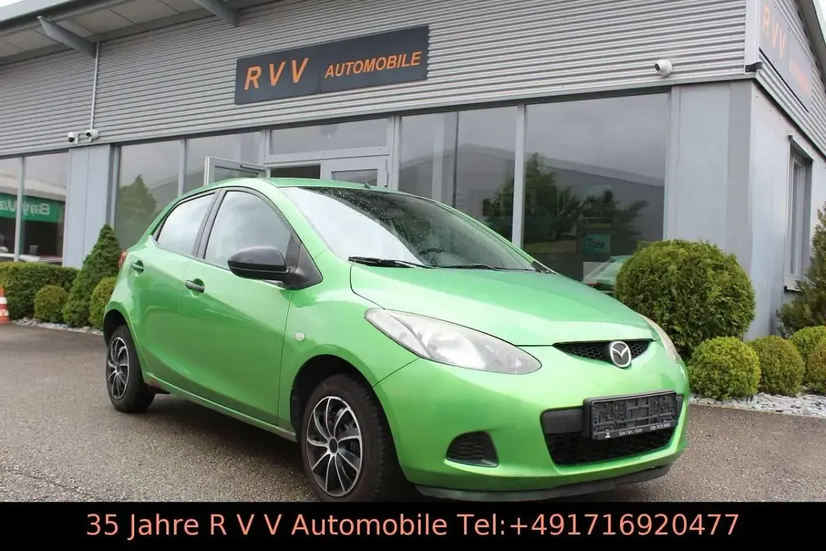 Brugt Mazda 2 Impuls 75 HK (55 kW) 2009 Grøn Hatchback