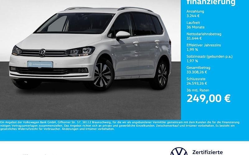 Pure white Gebraucht 2024 VW Touran Move Van / Kleinbus | 34.888 € (Guter Preis) - Bild 1/4