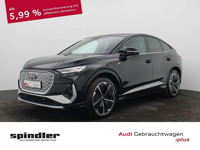 Mythosschwarz metallic Gebraucht 2022 Audi Q4 e-tron S-Line SUV | 28.880 € (Guter Preis) - Bild 1/1