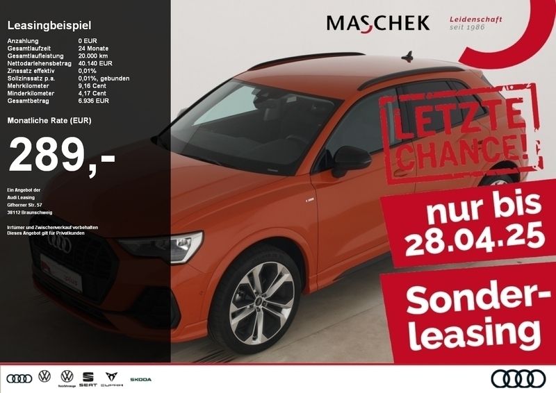Gebraucht Audi Q3 S-Line 150 PS (110 kW) 2023 Pulsorange SUV