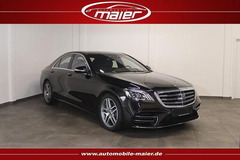Schwarz Gebraucht 2018 Mercedes S560 AMG line Limousine | 51.900 € - Bild 1/4