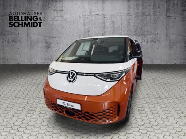 Weiß (candyweiß/energetic orange metallic) Neu 2024 VW ID. Buzz Comfortline Van | 74.445 € - Bild 1/4