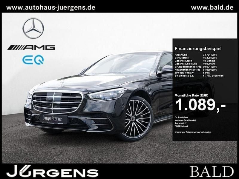 Metalliclack obsidianschwarz Gebraucht 2024 Mercedes S450 AMG Limousine | 113.390 € (Guter Preis) - Bild 1/4