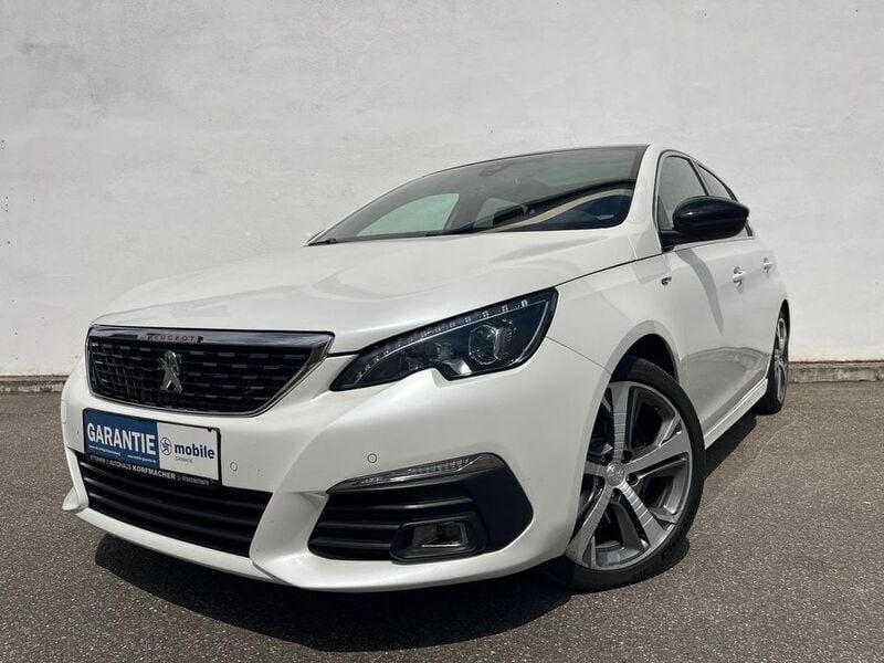 Lack weiss perlglänzend/metalli (metallic) Gebraucht 2019 Peugeot 308 GTi Limousine | 14.895 € (Superpreis) - Bild 1/4