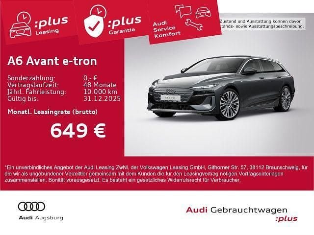 Daytonagrau perleffekt Gebraucht 2025 Audi A6 e-tron Performance Kombi | 71.790 € (Superpreis) - Bild 1/4