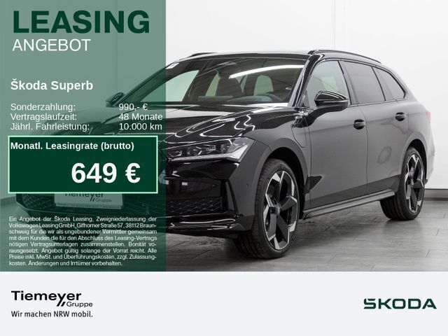 Schwarz Neu 2025 Skoda Superb SportLine Kombi | 58.480 € - Bild 1/1