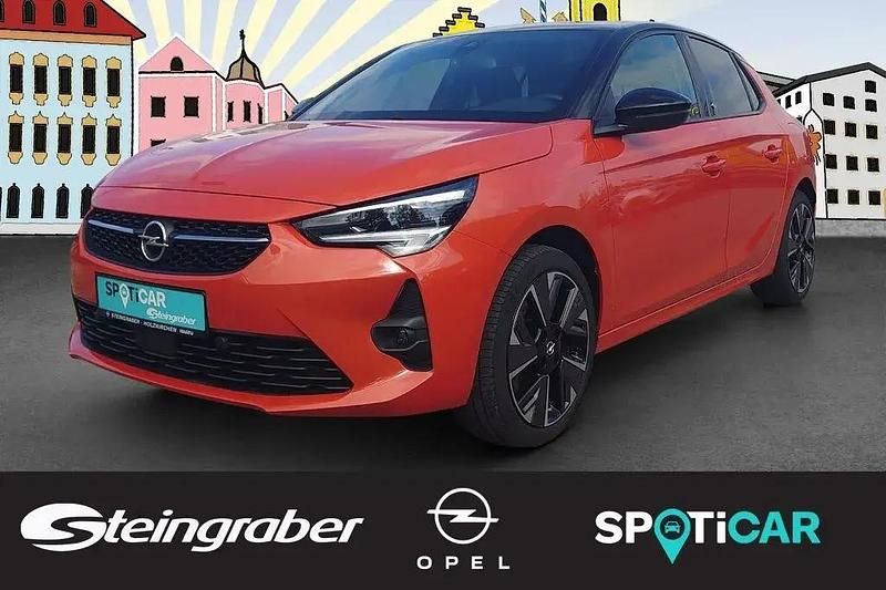 Power orange met./dach diamant schwarz met. Gebraucht 2021 Opel Corsa-e GS Line Kleinwagen | 16.580 € (Etwas zu teuer) - Bild 1/4