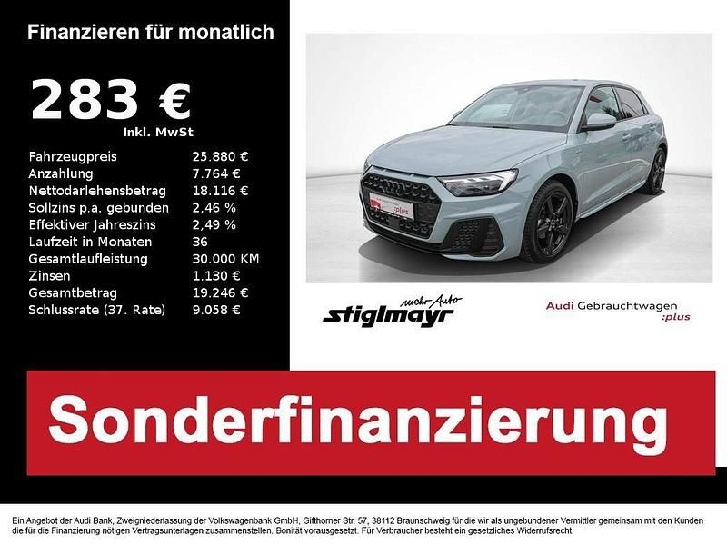 Pfeilgrau perleffekt Gebraucht 2024 Audi A1 Sportback S-Line Kleinwagen | 25.880 € (Etwas zu teuer) - Bild 1/4