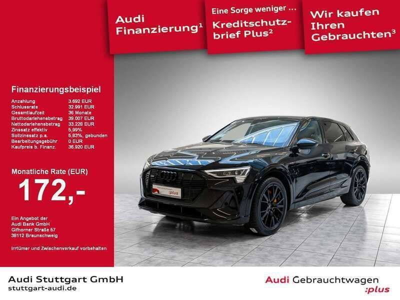 Mythosschwarz metallic Gebraucht 2022 Audi e-tron S-Line SUV | 37.920 € (Etwas zu teuer) - Bild 1/2
