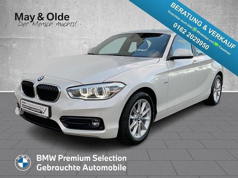 Mineralweiss metallic Gebraucht 2017 BMW 118 Sport Line Kleinwagen | 15.888 € (Guter Preis) - Bild 1/4