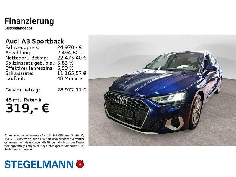 Gebraucht Audi A3 Advanced Plus 150 PS (110 kW) 2022 Navarrablau metallic Limousine