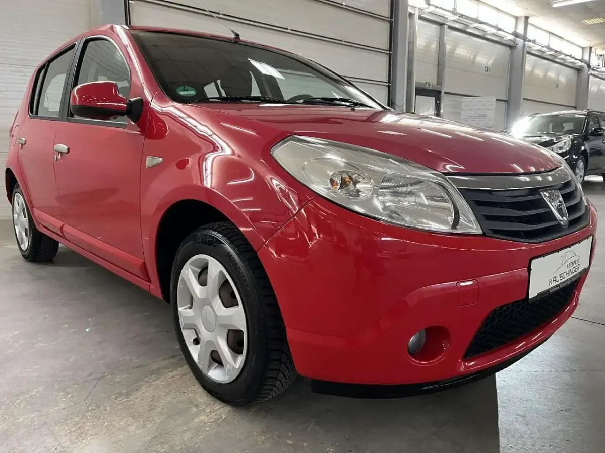 Gebraucht Dacia Sandero Lauréate 87 PS (63 kW) 2008 Rot passion Kleinwagen