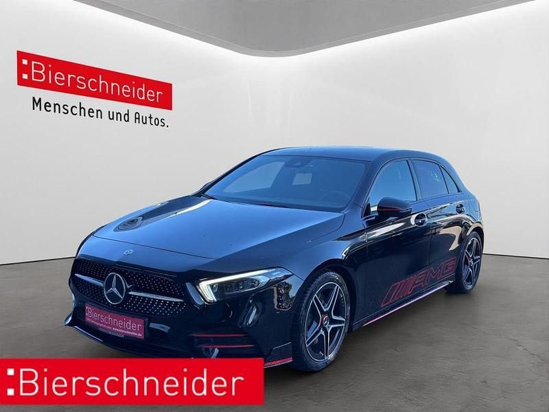 Schwarz Gebraucht 2019 Mercedes A220 AMG line Limousine | 23.390 € (Fairer Preis) - Bild 1/3