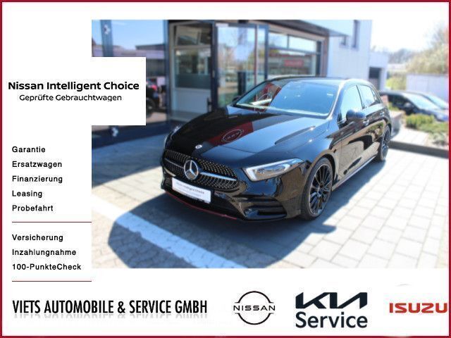 Nachtschwarz unilack Gebraucht 2021 Mercedes A220 AMG line Limousine | 29.990 € (Guter Preis) - Bild 1/4