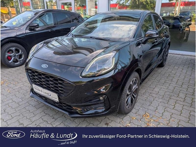 Obsidianschwarz metallic Gebraucht 2021 Ford Puma ST-Line SUV | 17.980 € (Guter Preis) - Bild 1/4