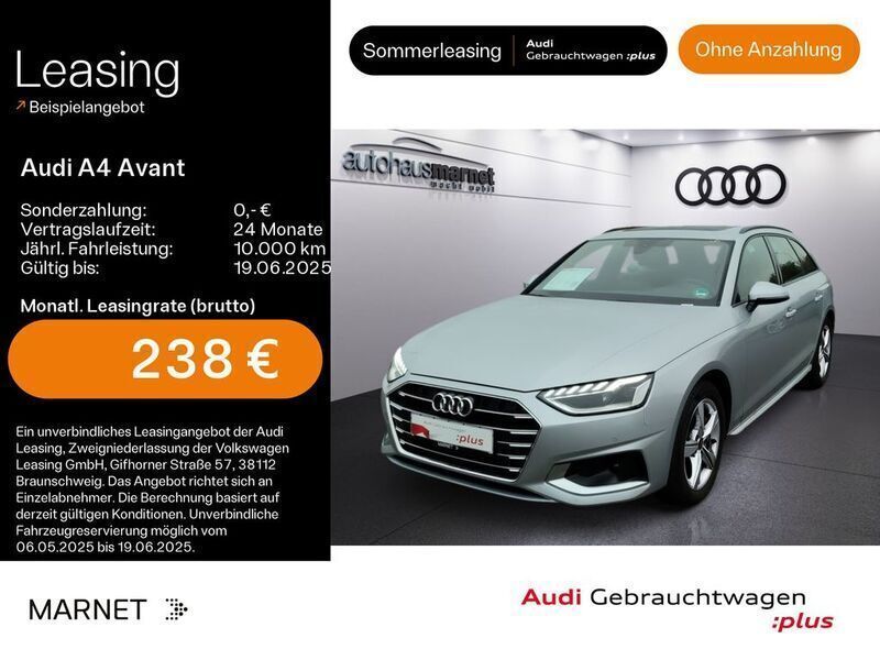 Florettsilber metallic Gebraucht 2024 Audi A4 Advanced Plus Kombi | 36.480 € (Fairer Preis) - Bild 1/4