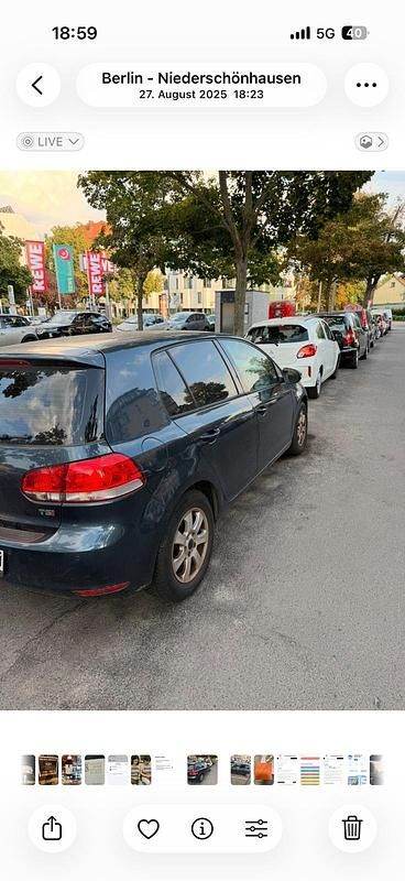 Gebraucht VW Golf V 122 PS (89 kW) 2009 Blau Kombi