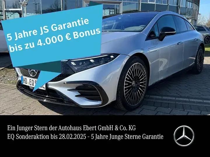 Hightechsilber Gebraucht 2022 Mercedes EQS580 AMG Line Premium Plus Limousine | 78.880 € (Teuer) - Bild 1/4