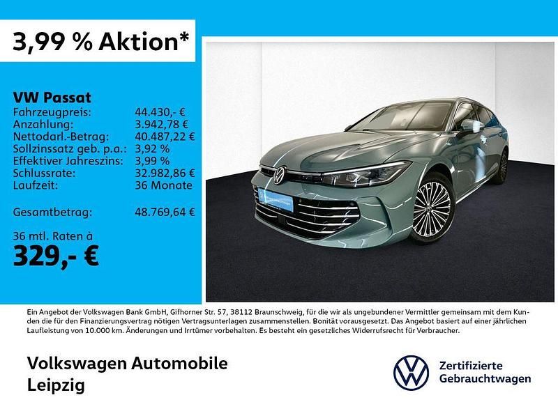 Grün Gebraucht 2025 VW Passat Elegance Limousine | 44.430 € (Guter Preis) - Bild 1/3