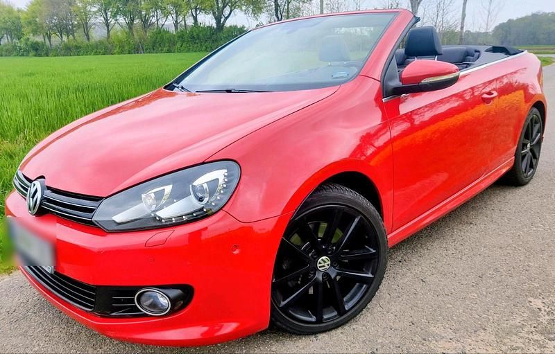 Rot Gebraucht 2016 VW Golf Cabriolet Exclusive Cabrio | 16.500 € (Fairer Preis) - Bild 1/4