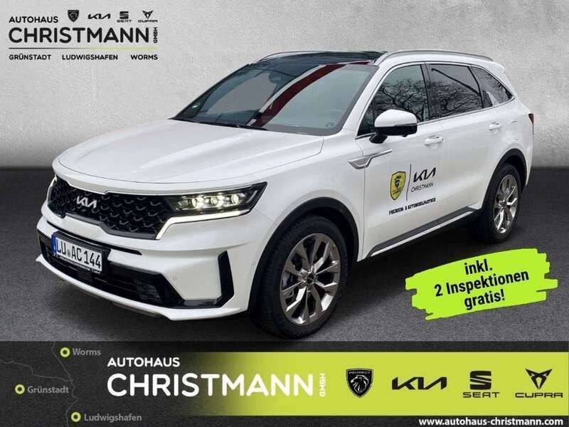 Snow white pearl Gebraucht 2024 Kia Sorento Spirit SUV | 49.690 € (Superpreis) - Bild 1/4