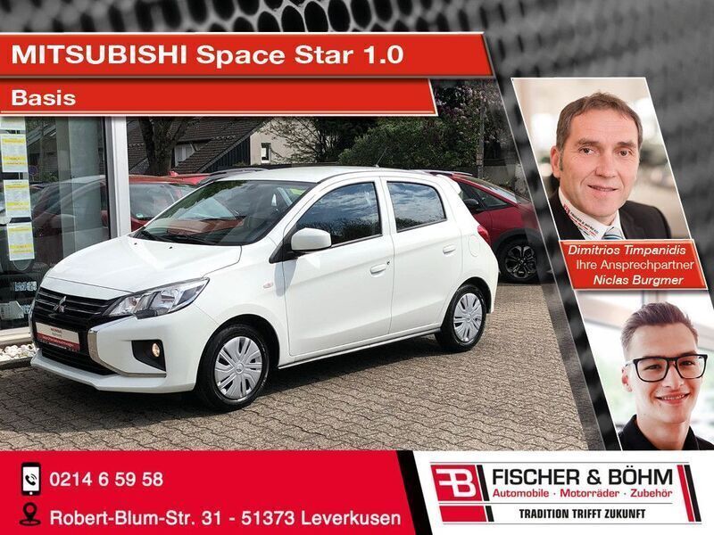 Weiß Gebraucht 2020 Mitsubishi Space Star Basis Kleinwagen | 7.850 € (Fairer Preis) - Bild 1/4