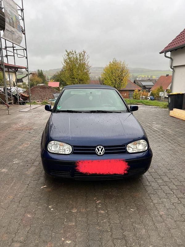 Blau Gebraucht 1998 VW Golf Cabriolet Cabrio | 1.000 € (Superpreis) - Bild 1/3