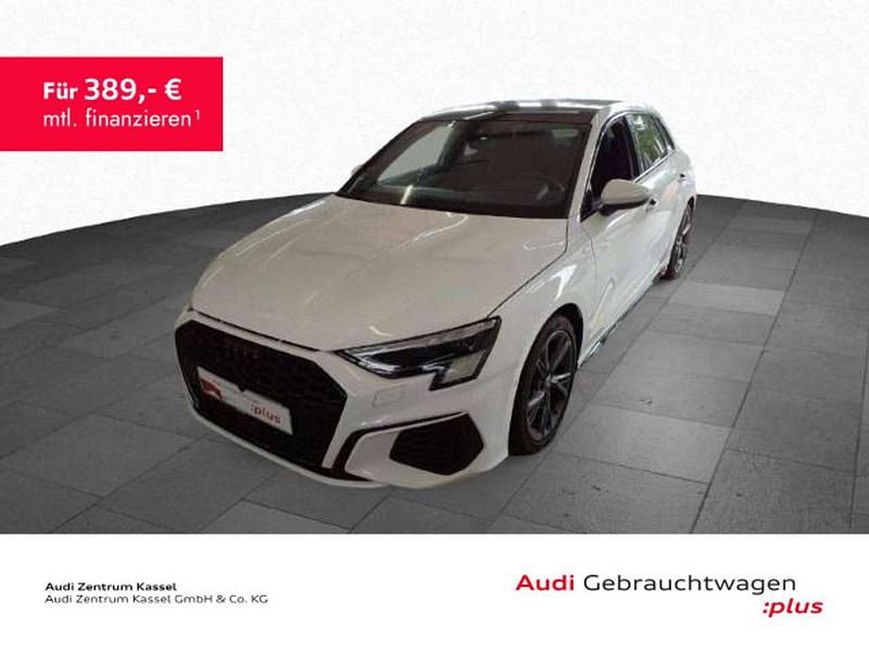 Ibisweiß Gebraucht 2023 Audi A3 Sportback S-Line Limousine | 30.990 € (Fairer Preis) - Bild 1/3