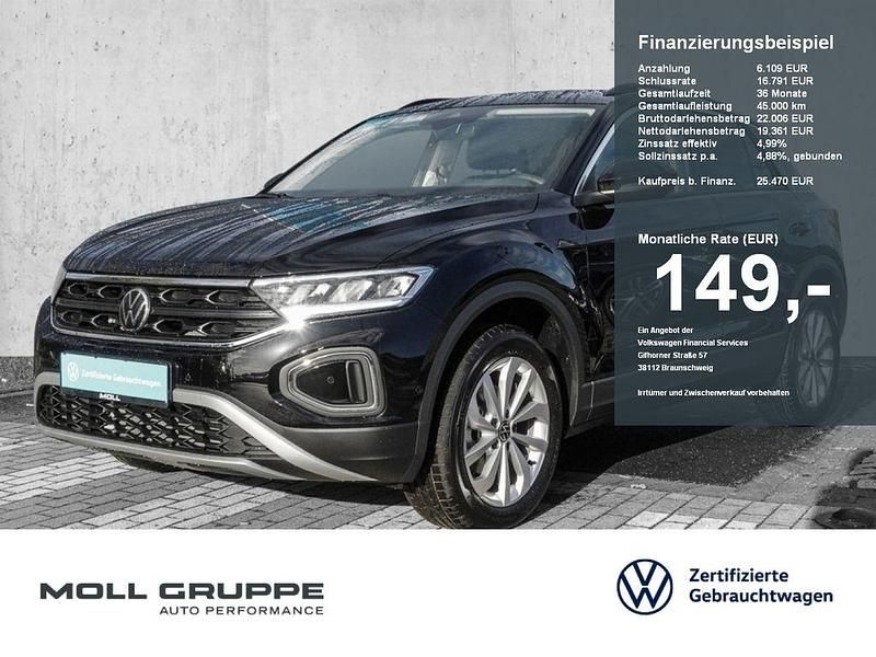Schwarz Neu 2025 VW T-Roc Life SUV | 25.470 € (Superpreis) - Bild 1/4