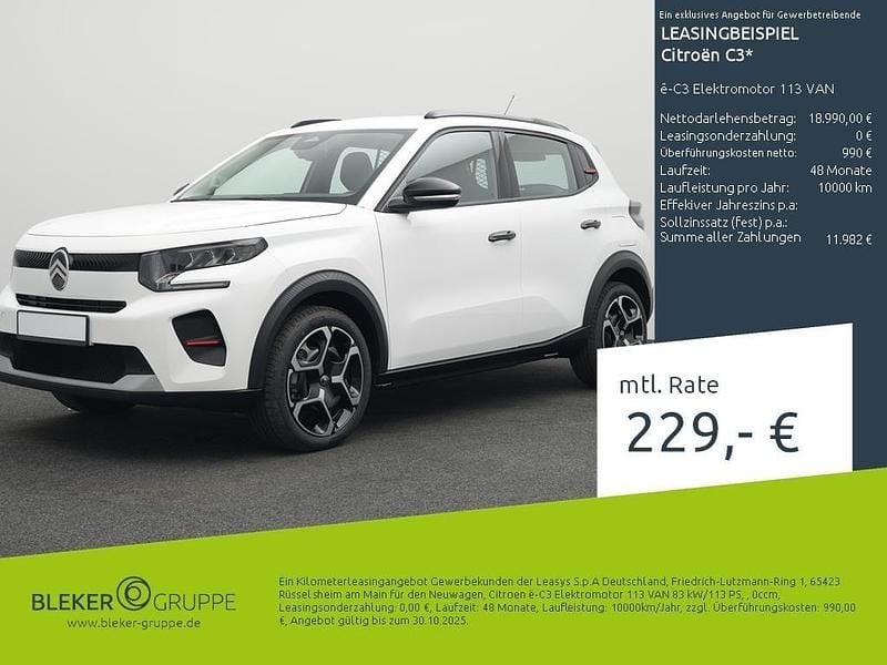 Neu Citroën C3 83 kW (113 PS) 2026 Weiß SUV