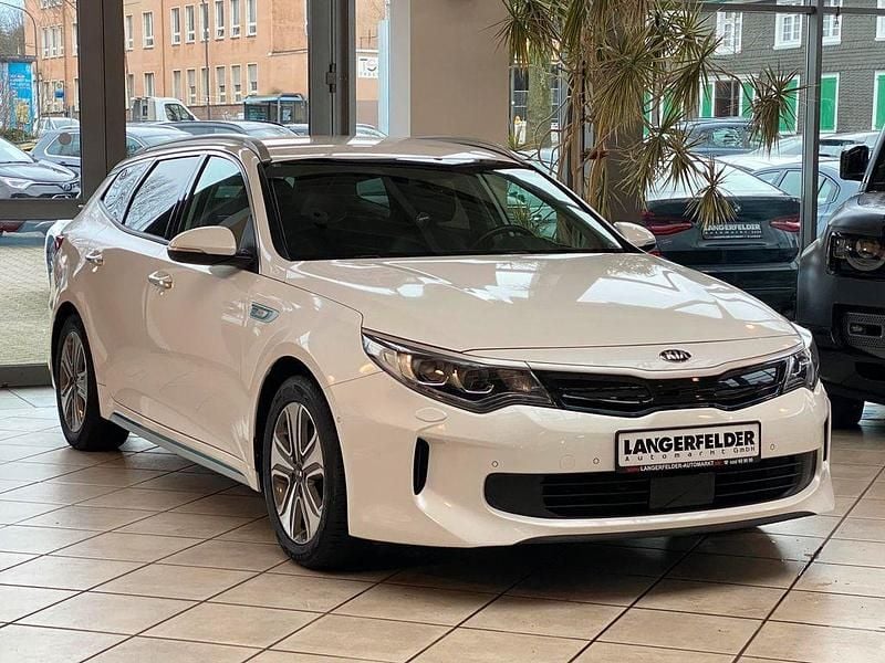 Weiß Gebraucht 2018 Kia Optima Hybrid Spirit Limousine | 14.499 € (Fairer Preis) - Bild 1/4