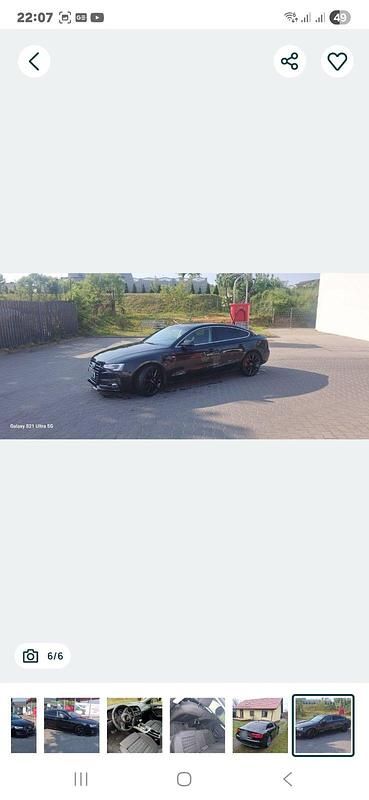 Gebraucht Audi A5 Sportback S-Line 2016 Schwarz Kleinwagen