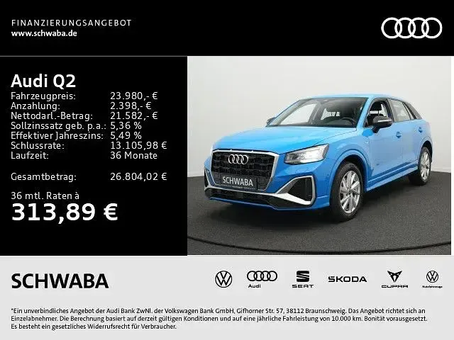 Gebraucht Audi Q2 S-Line 150 PS (110 kW) 2022 Turboblau SUV