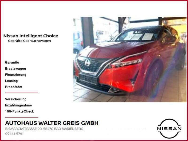 Fuji sunset red / kontrastfarb Gebraucht 2023 Nissan Qashqai Tekna SUV | 37.100 € (Teuer) - Bild 1/4