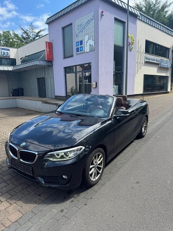 Schwarz Gebraucht 2016 BMW 218 Comfort Edition Cabrio | 12.500 € (Guter Preis) - Bild 1/4